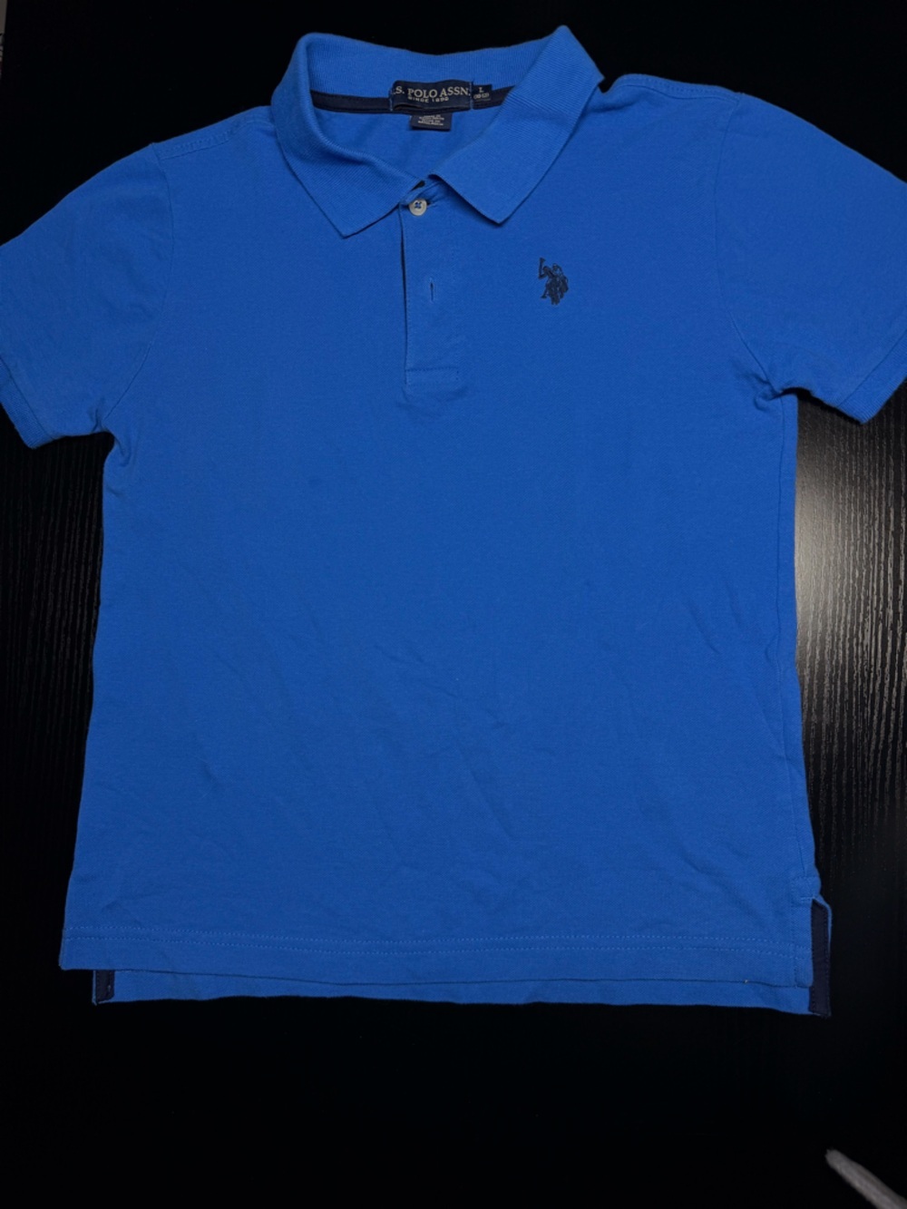 U.S. Polo Assn. Blue Polo Shirt with Contrast Trim